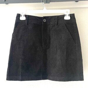 ASOS Petite Black Corduroy Mini Skirt